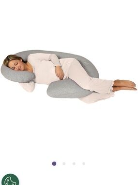 Snoogle Total Body Pregnancy Pillow with Jersey Cover